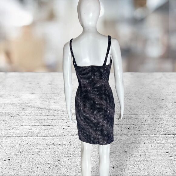 Jovani Blue & Silver Mini Dress - Picture 6 of 10